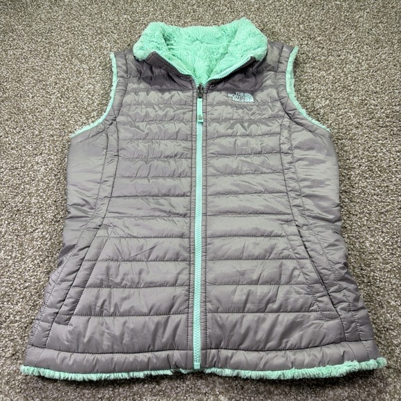The North Face Jackets & Blazers - Women's/ Girls North Face Vest Quilted Fur Lined Teal Large 14-16 Or Women's S